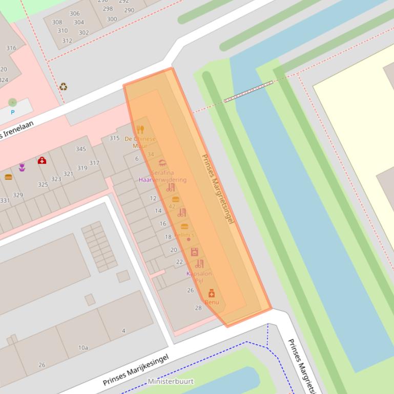 Kaart van postcodegebied 2285HR.