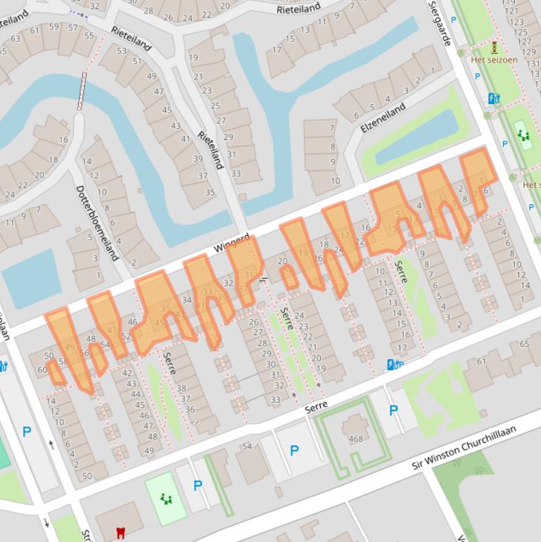 Kaart van postcodegebied 2285JL.