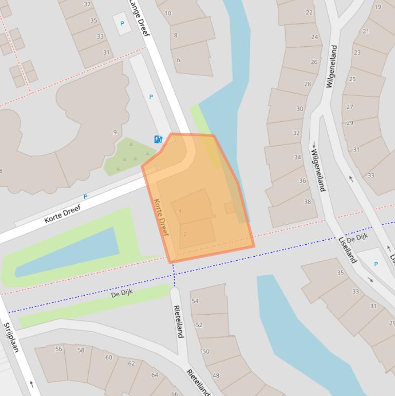 Kaart van postcodegebied 2285JM.