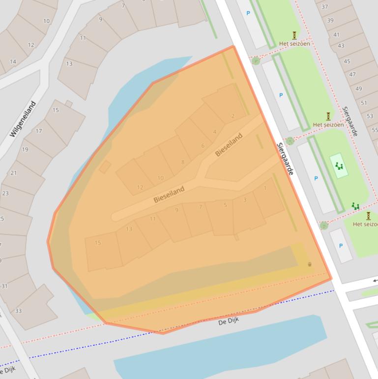Kaart van postcodegebied 2285JS.
