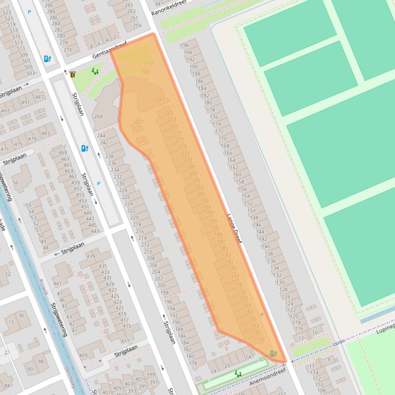 Kaart van postcodegebied 2285KC.