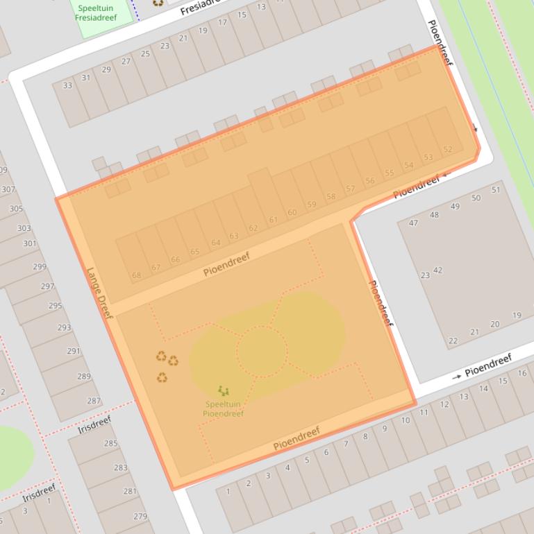 Kaart van postcodegebied 2285KP.