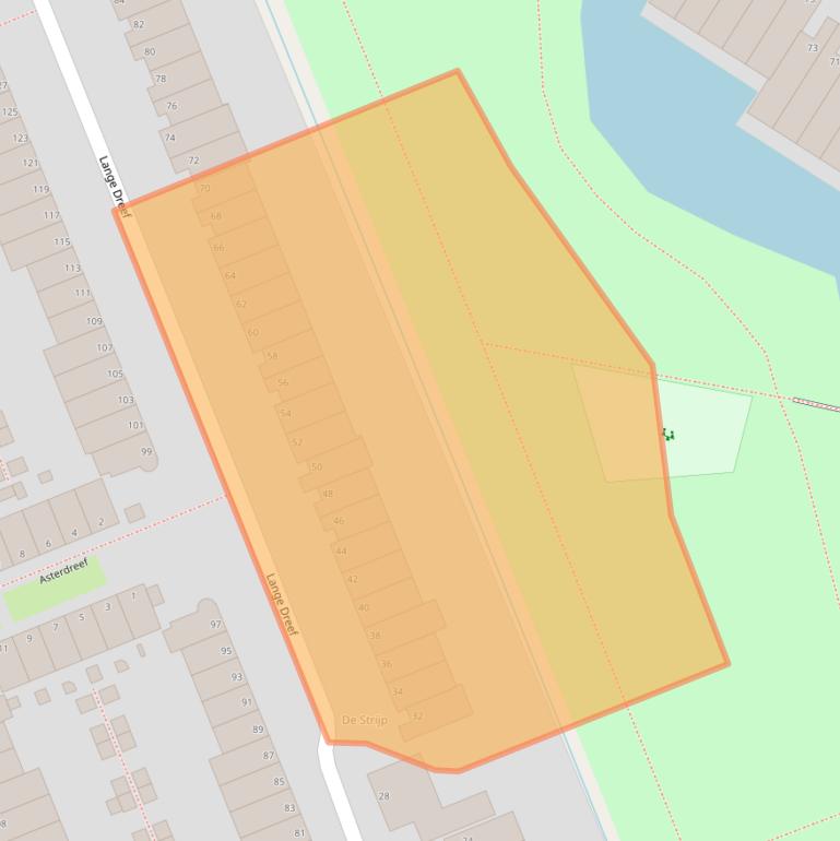 Kaart van postcodegebied 2285LA.