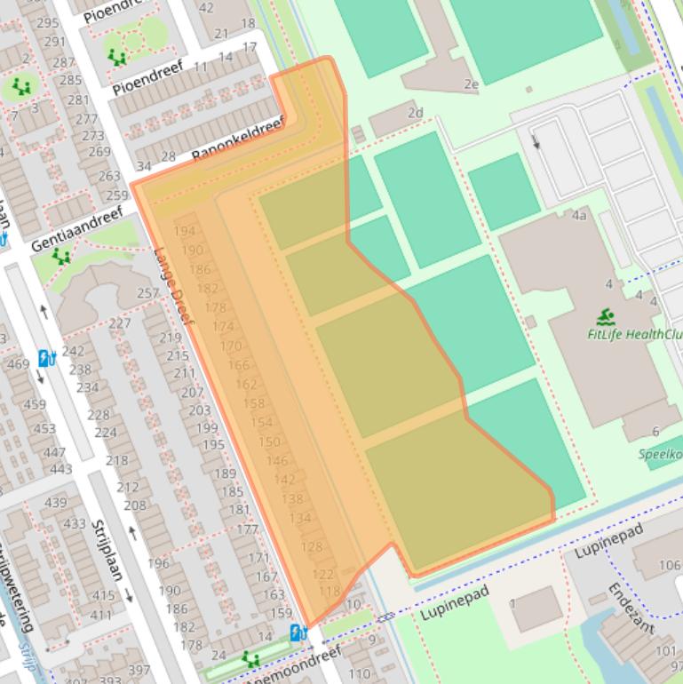 Kaart van postcodegebied 2285LC.
