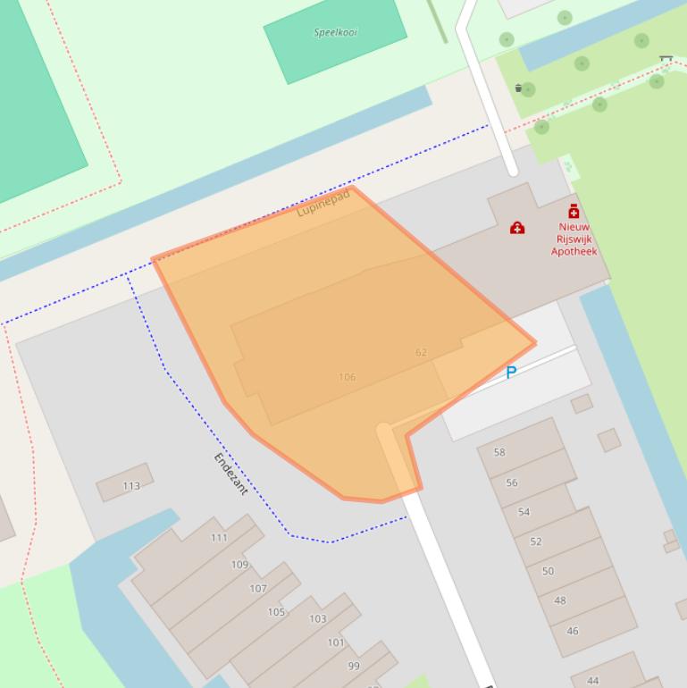 Kaart van postcodegebied 2285LK.