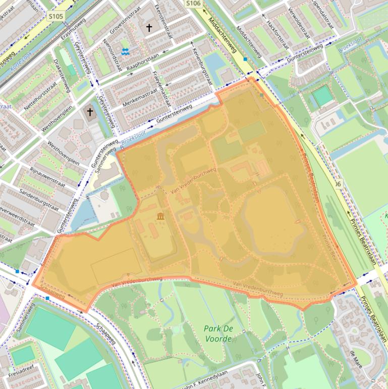 Kaart van postcodegebied 2285SE.