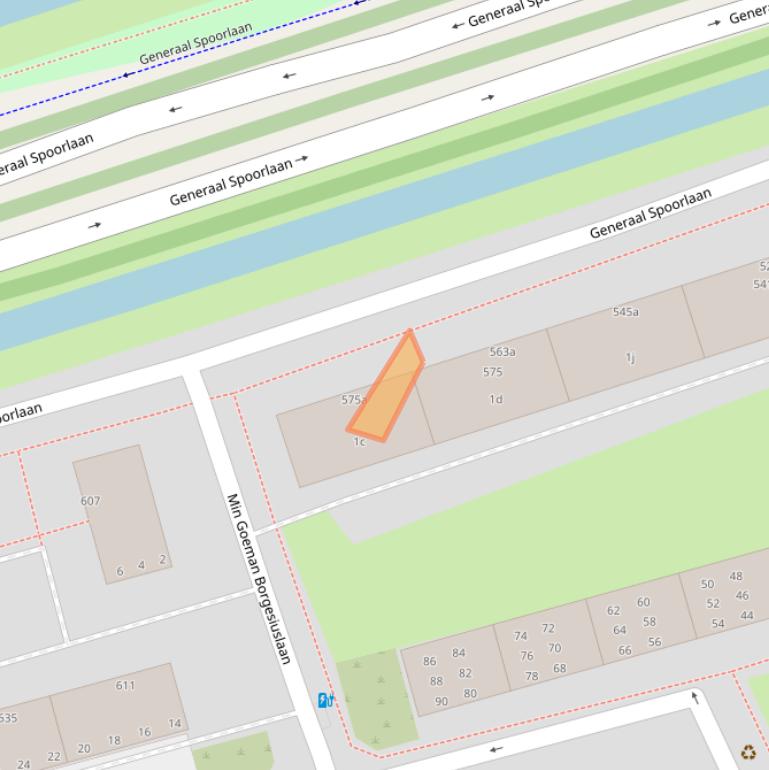 Kaart van postcodegebied 2285TE.