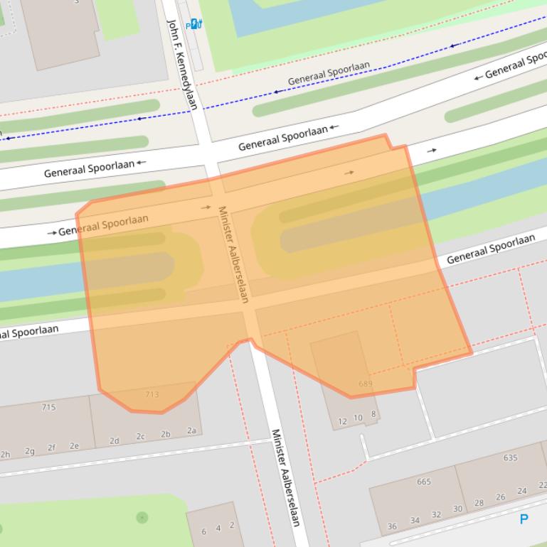 Kaart van postcodegebied 2285TJ.