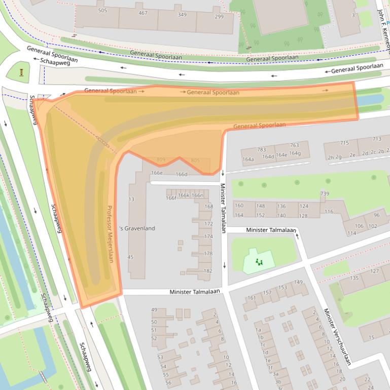 Kaart van postcodegebied 2285TN.