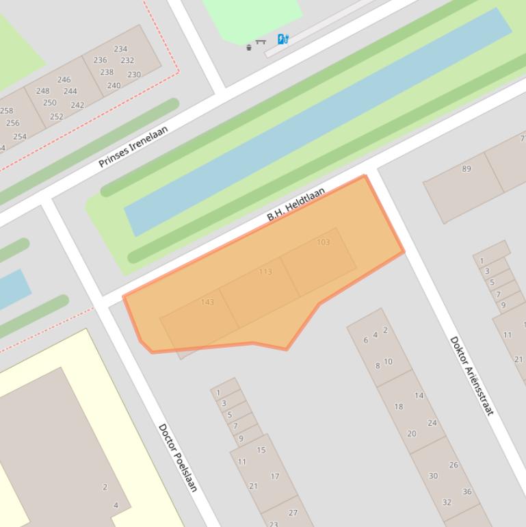 Kaart van postcodegebied 2285VC.