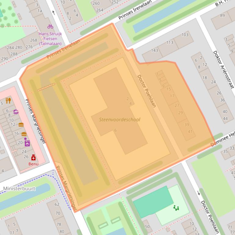 Kaart van postcodegebied 2285VD.