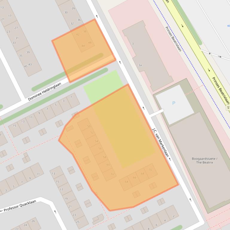 Kaart van postcodegebied 2285VN.