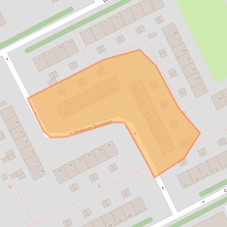 Kaart van postcodegebied 2285VR.