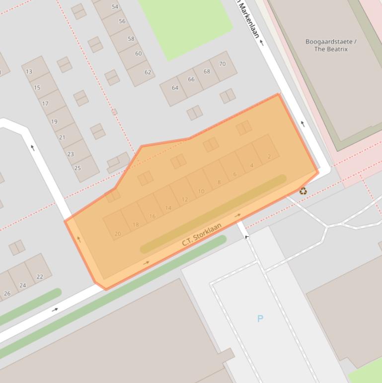 Kaart van postcodegebied 2285VT.