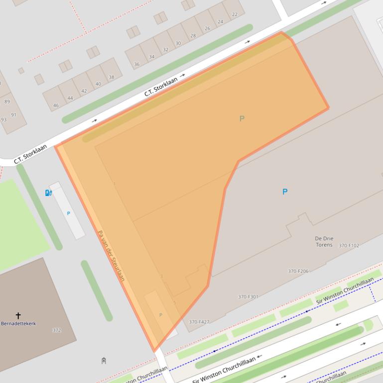 Kaart van postcodegebied 2285VW.