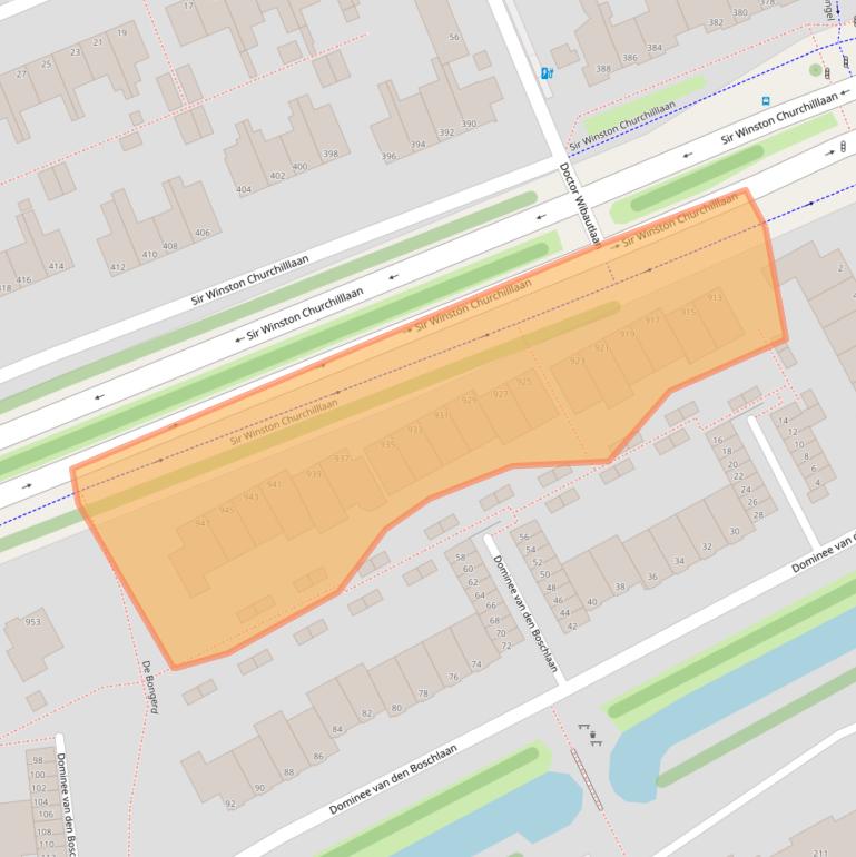 Kaart van postcodegebied 2286AB.