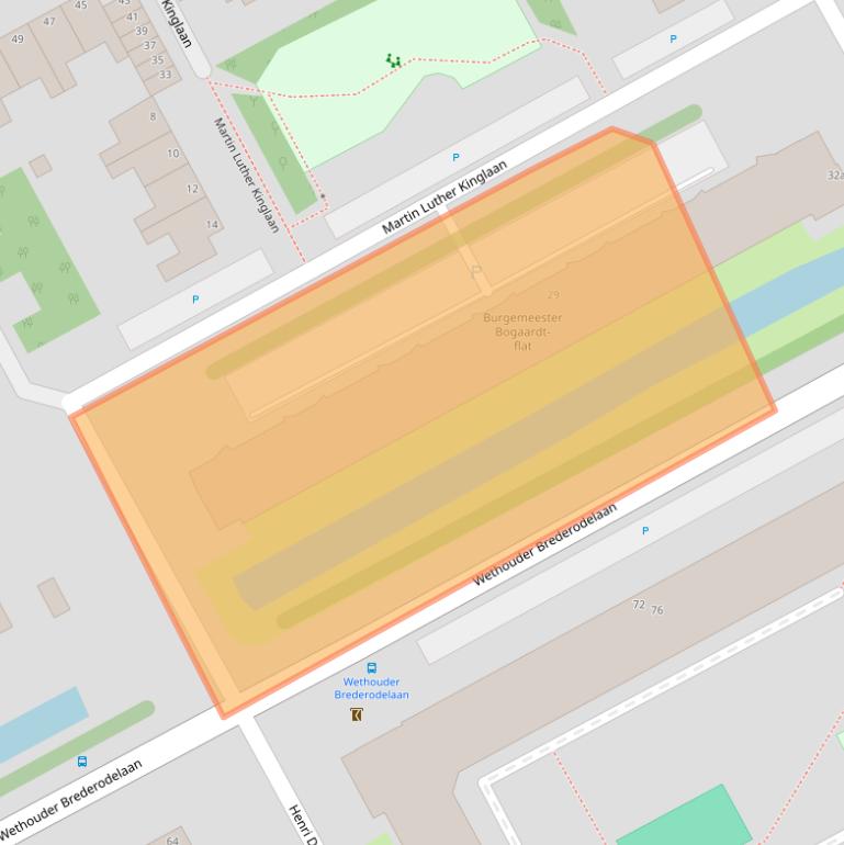 Kaart van postcodegebied 2286AJ.