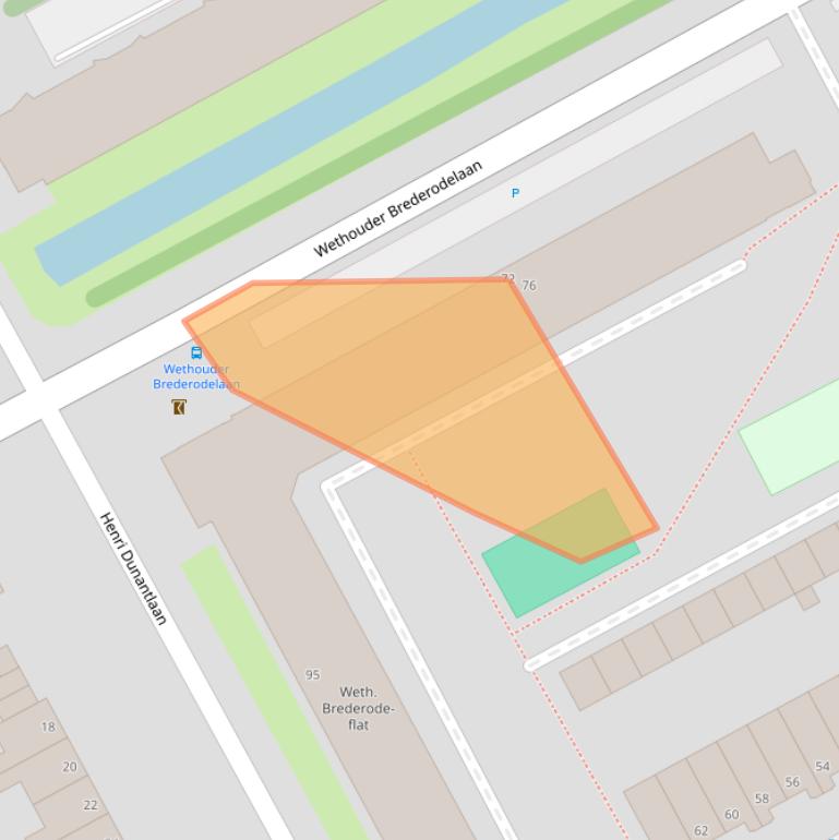 Kaart van postcodegebied 2286AM.