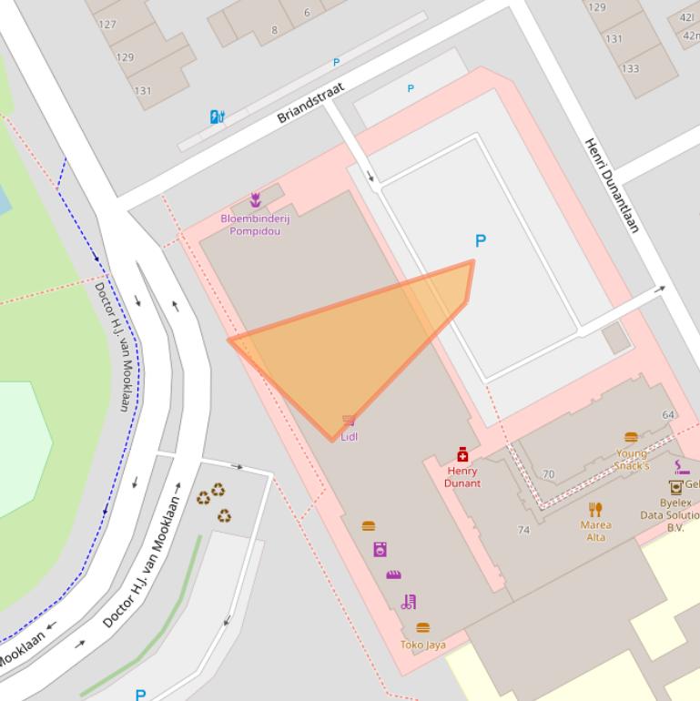 Kaart van postcodegebied 2286BD.