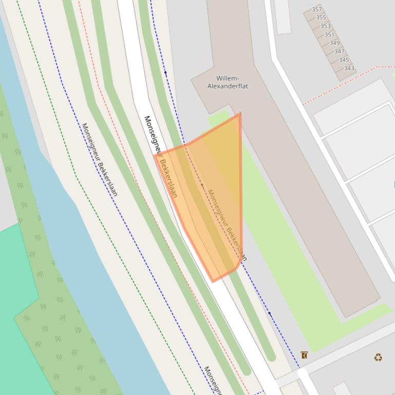 Kaart van postcodegebied 2286CC.