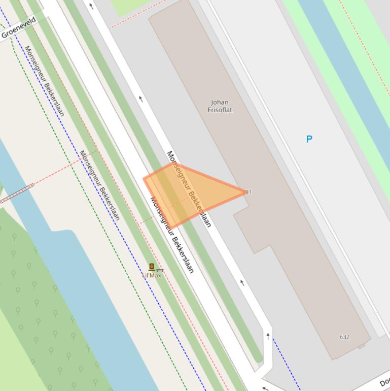 Kaart van postcodegebied 2286CV.