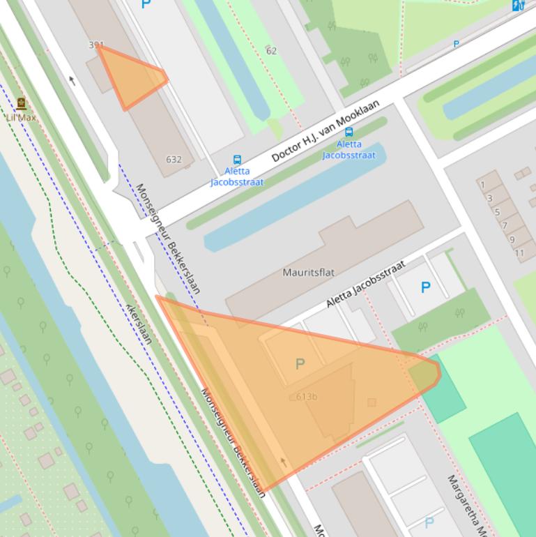 Kaart van postcodegebied 2286CZ.