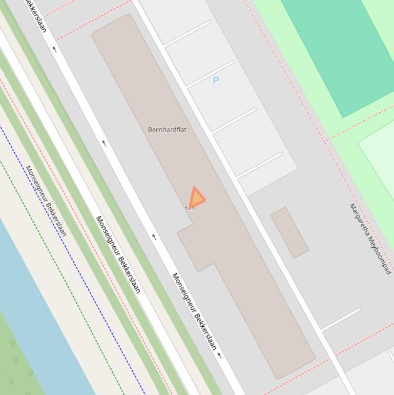 Kaart van postcodegebied 2286EB.