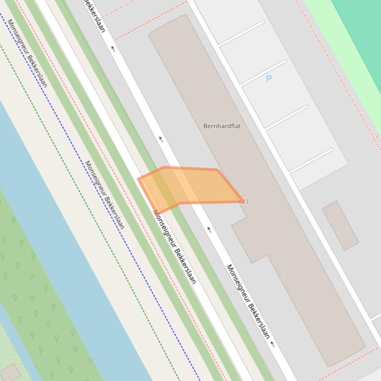 Kaart van postcodegebied 2286ED.