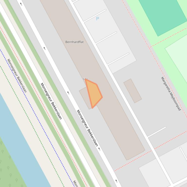 Kaart van postcodegebied 2286EH.