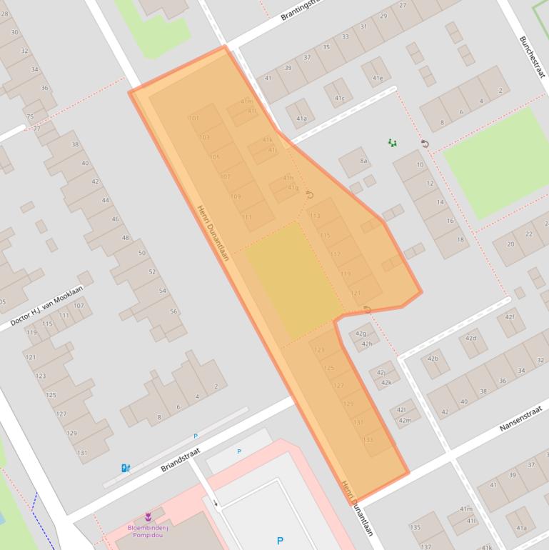 Kaart van postcodegebied 2286GD.