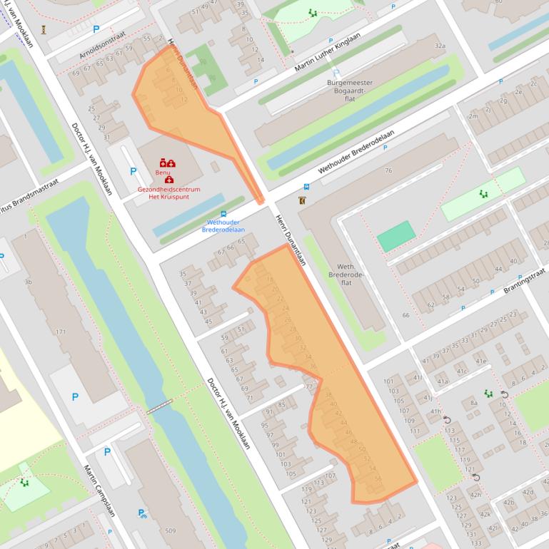 Kaart van postcodegebied 2286GG.