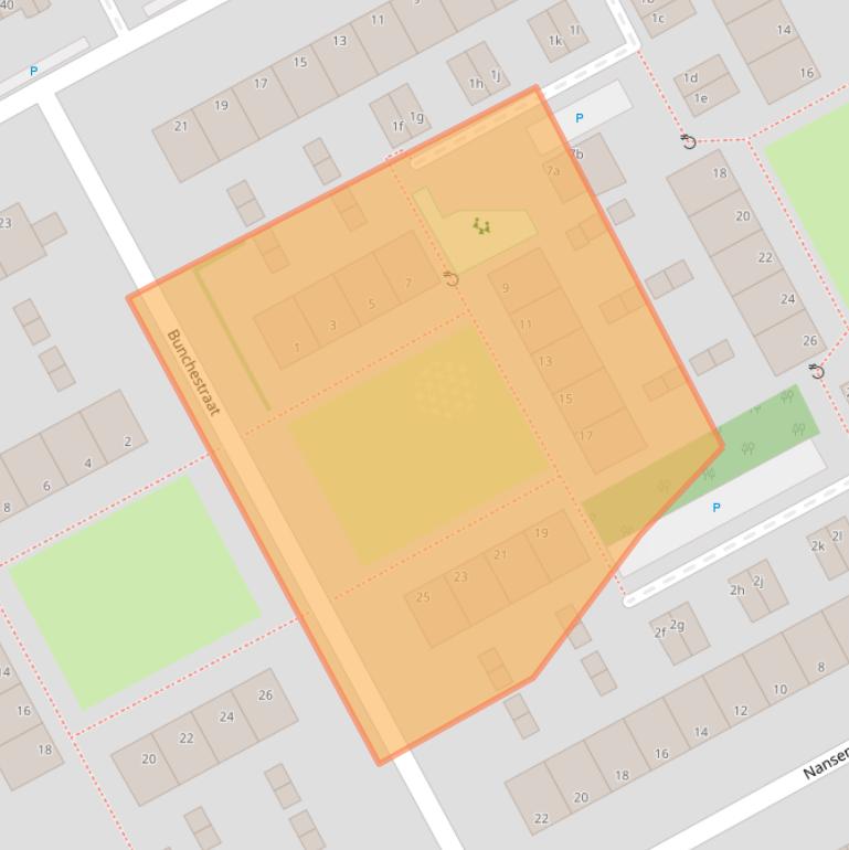 Kaart van postcodegebied 2286GJ.
