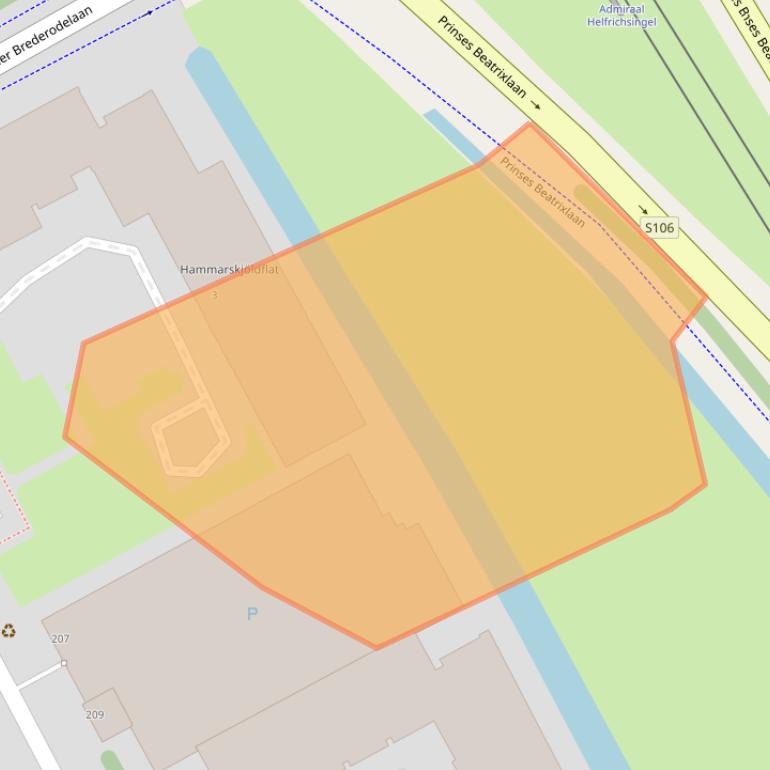 Kaart van postcodegebied 2286HB.