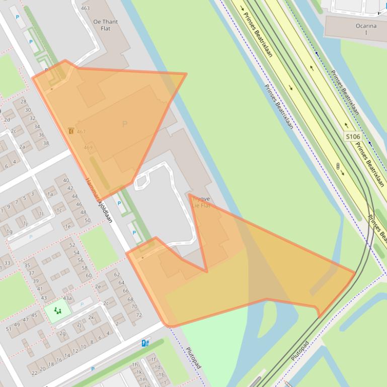 Kaart van postcodegebied 2286HM.