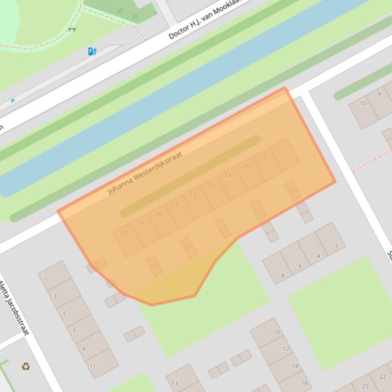 Kaart van postcodegebied 2286JB.