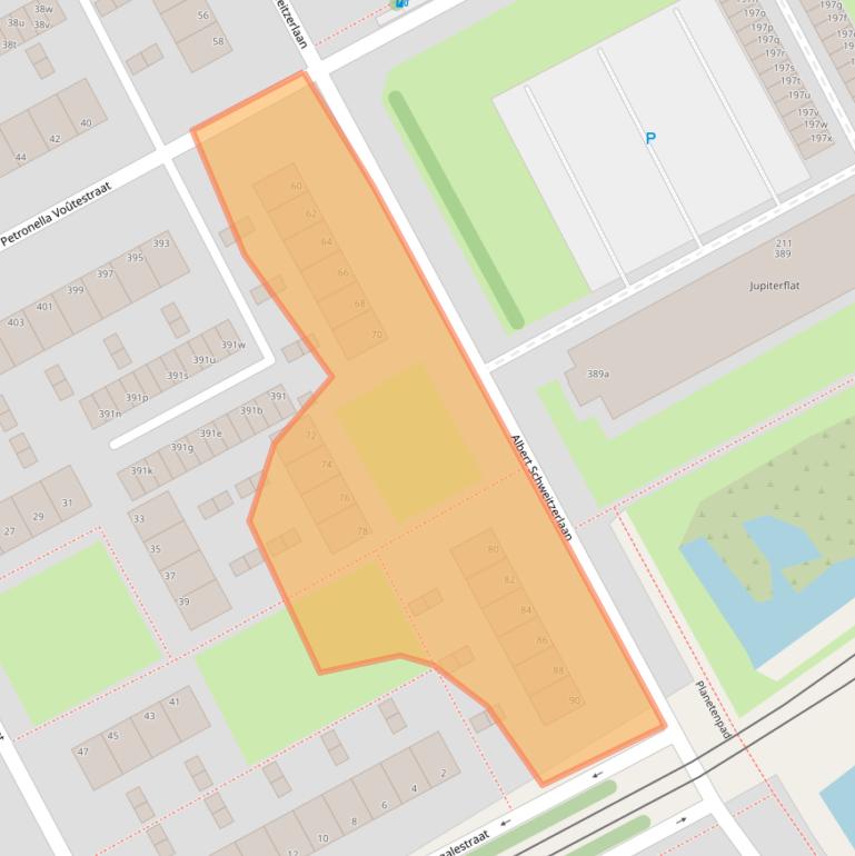 Kaart van postcodegebied 2286JK.