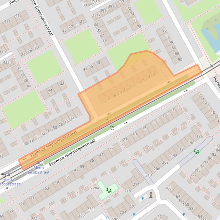 Kaart van postcodegebied 2286JL.