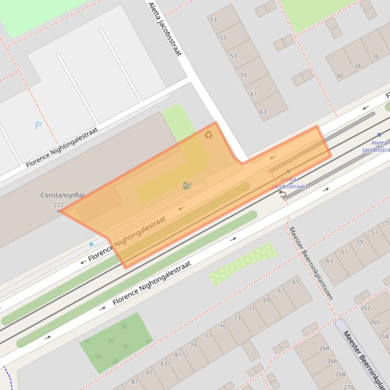 Kaart van postcodegebied 2286JR.