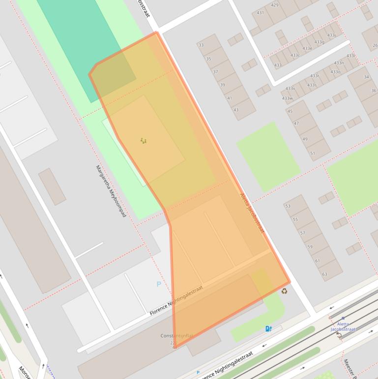 Kaart van postcodegebied 2286JS.