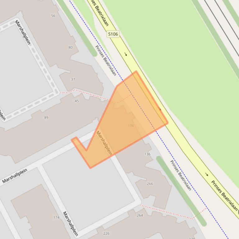 Kaart van postcodegebied 2286LC.