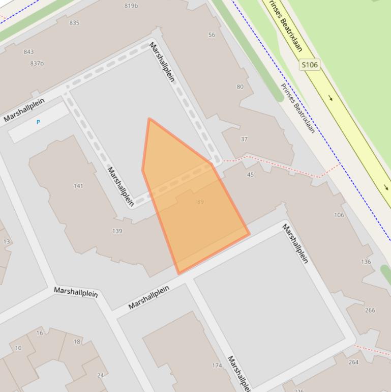 Kaart van postcodegebied 2286LJ.