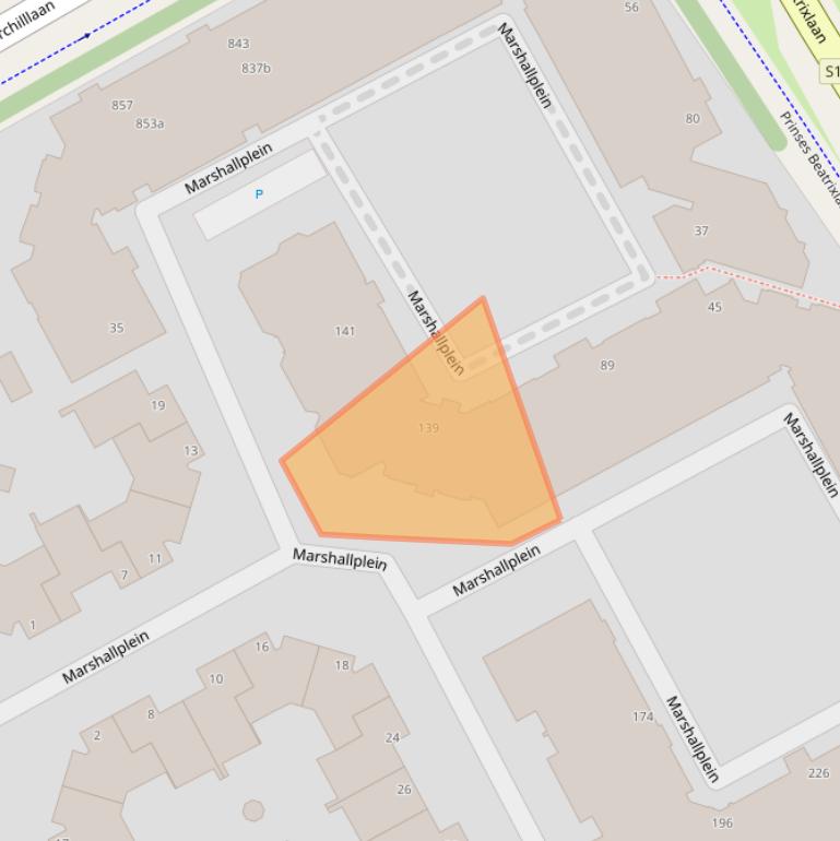 Kaart van postcodegebied 2286LK.