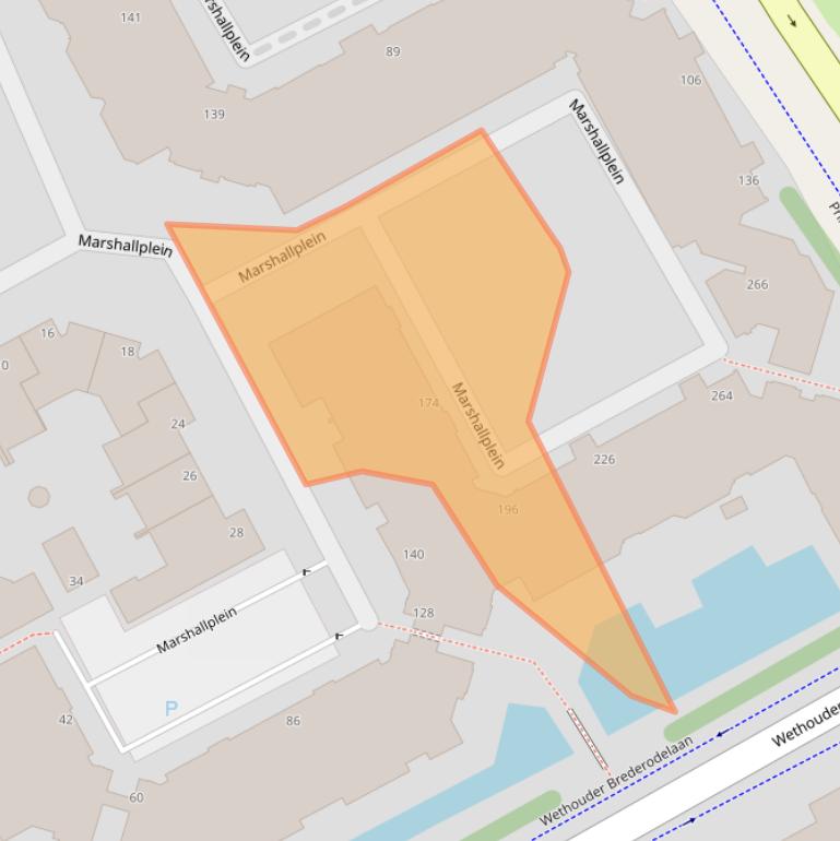 Kaart van postcodegebied 2286LR.