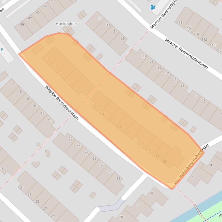 Kaart van postcodegebied 2286ME.