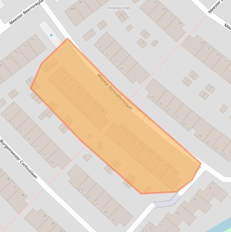 Kaart van postcodegebied 2286MG.