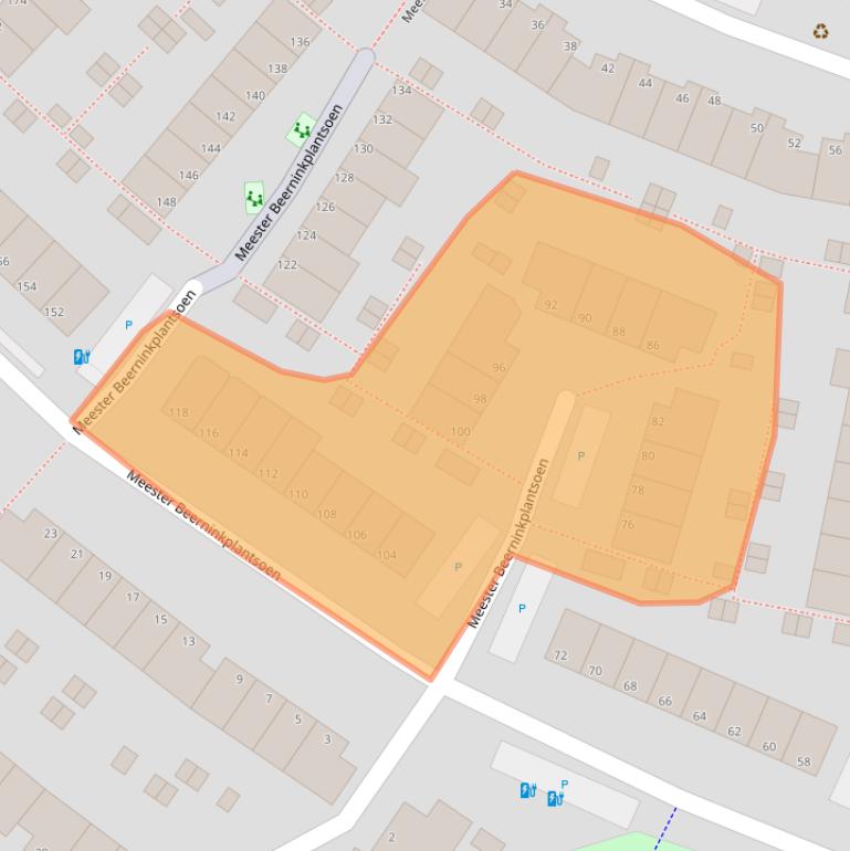 Kaart van postcodegebied 2286MN.