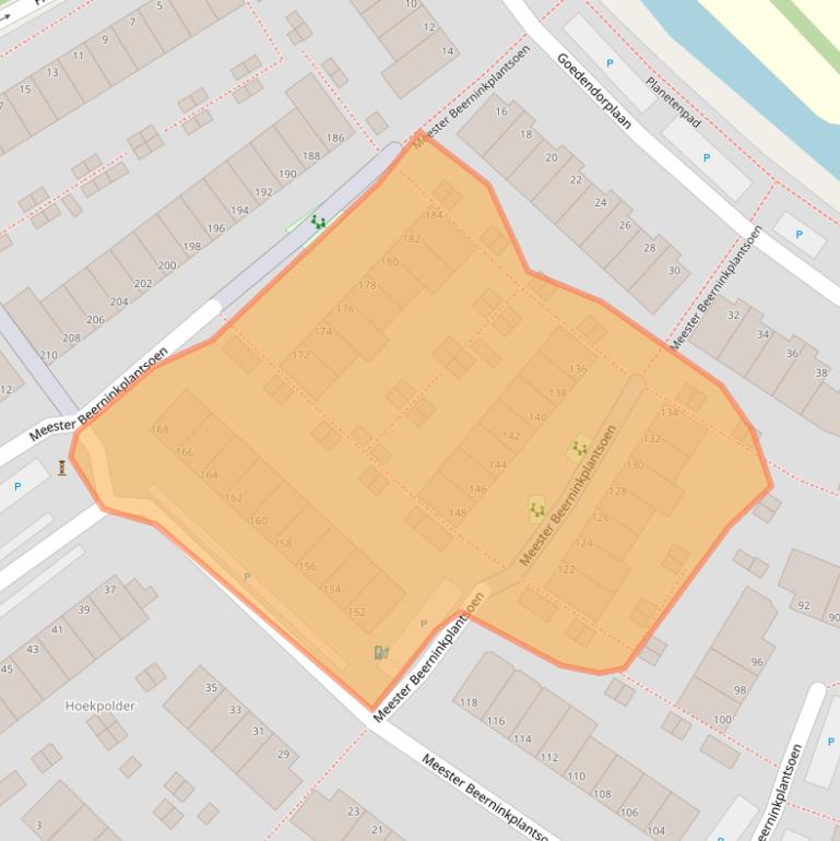 Kaart van postcodegebied 2286MS.