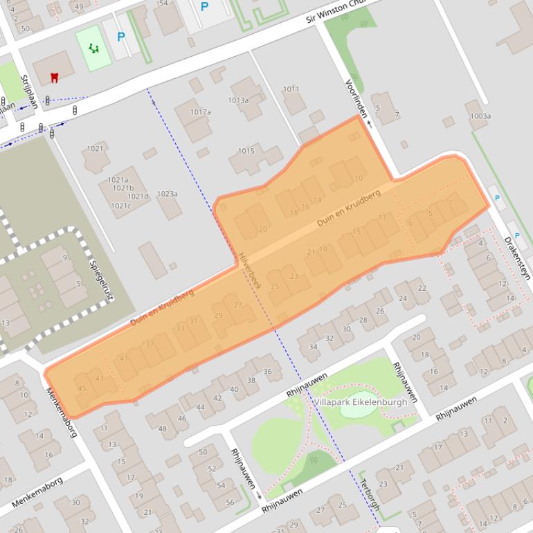Kaart van postcodegebied 2286NK.