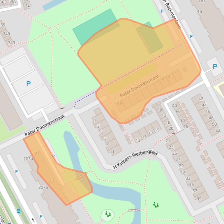 Kaart van postcodegebied 2286PP.