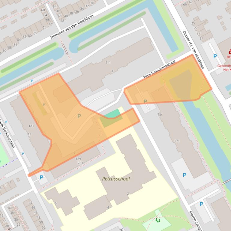 Kaart van postcodegebied 2286RB.